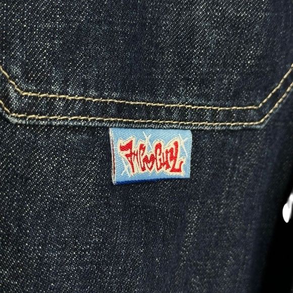 Available Vintage 90s JNCO Girl Mini Wide-Leg Jeans - Picture 7 of 12